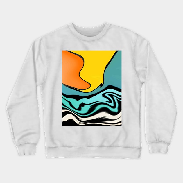 Happy colorful abstraction Crewneck Sweatshirt by cetoystory